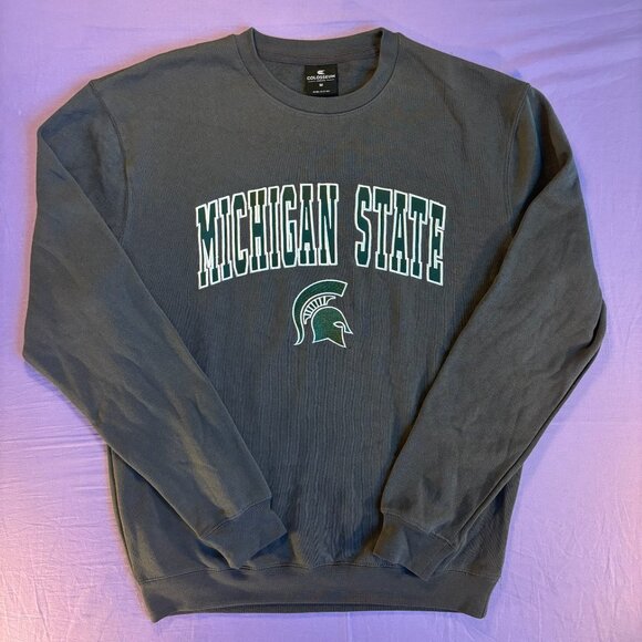 NWT Colosseum Michigan State Spartans Crewneck Sweatshirt M - Picture 2 of 4